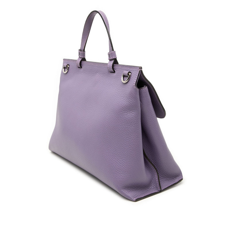 Medium Calfskin Bamboo Daily Satchel - Image 2