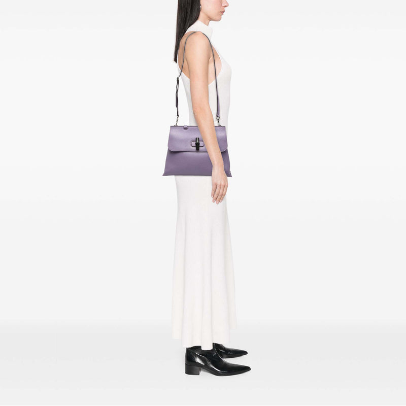 Medium Calfskin Bamboo Daily Satchel - Image 6