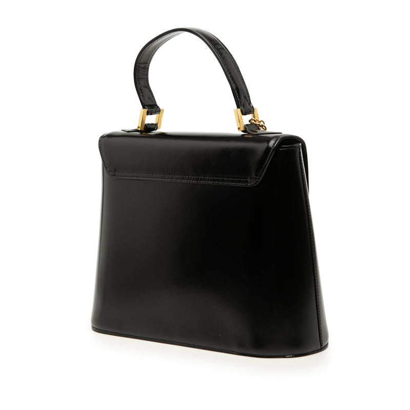 Leather Logo Charm Top Handle Bag - Image 2