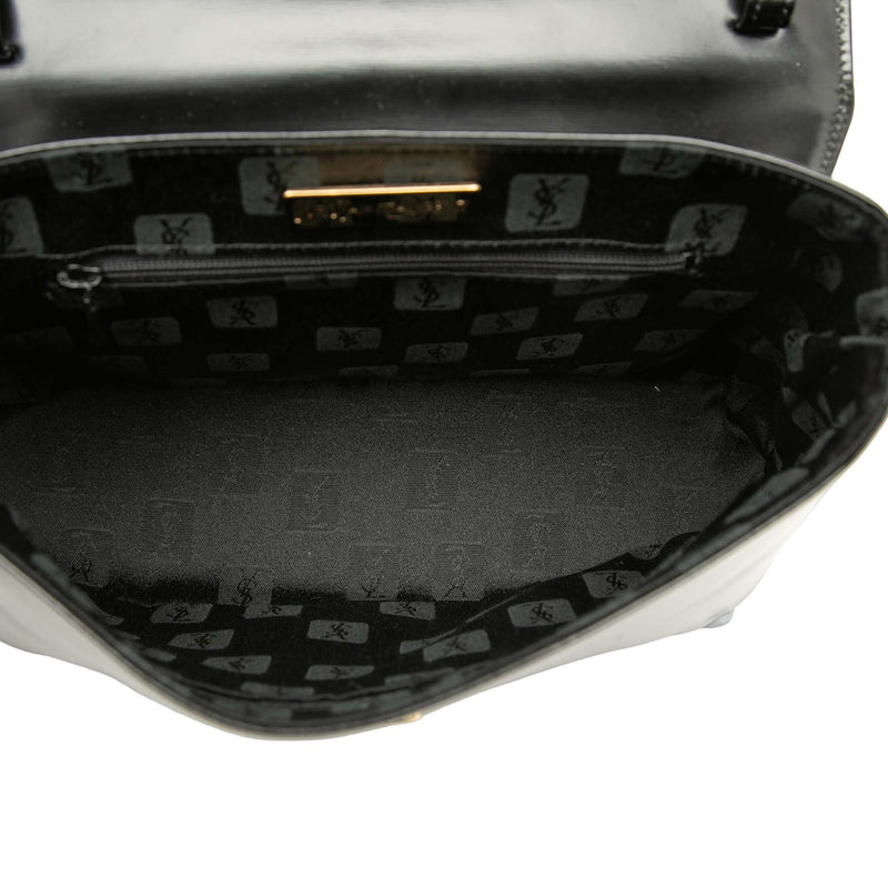 Leather Logo Charm Top Handle Bag - Image 4