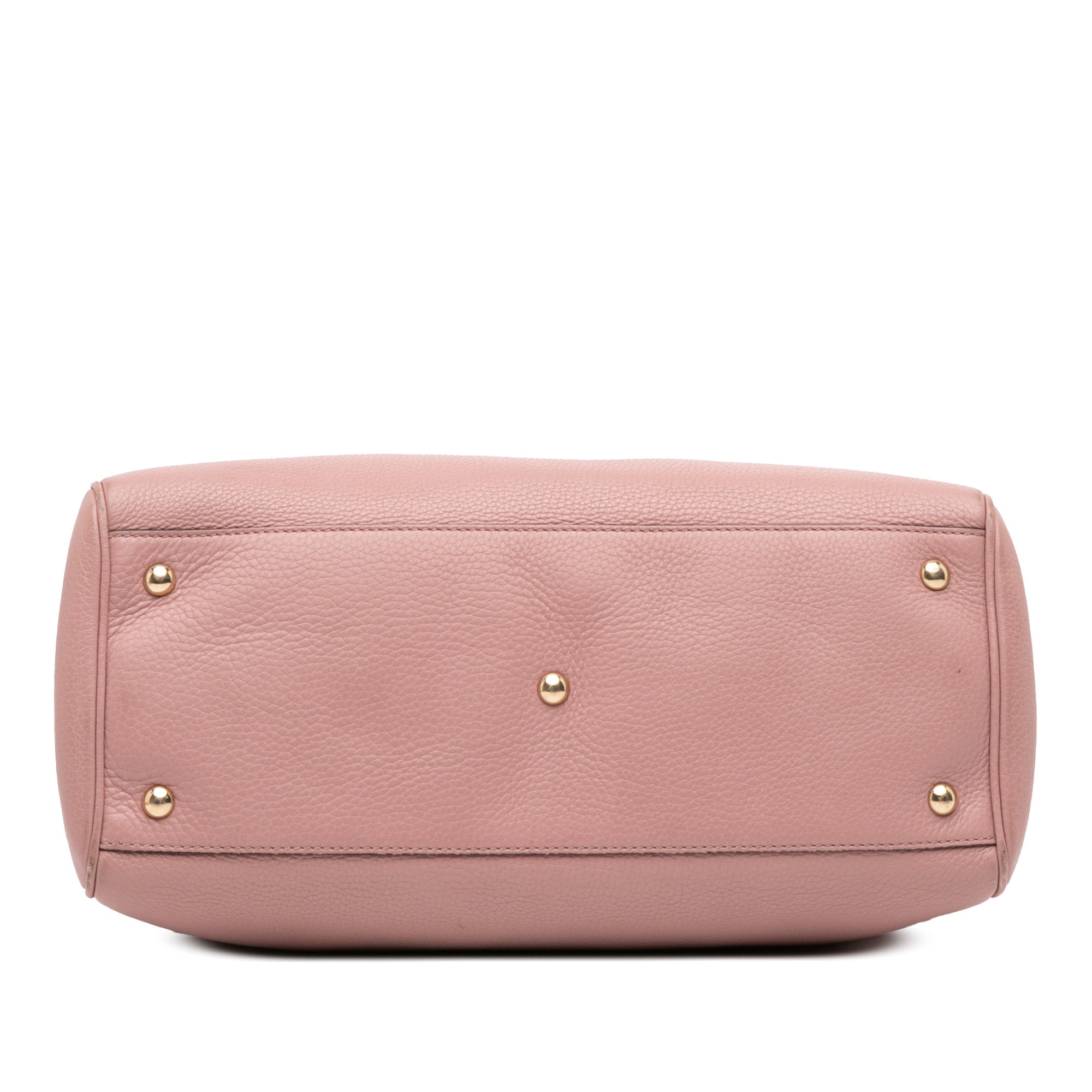 Medium Calfskin Bamboo Shopper Satchel - Image 3