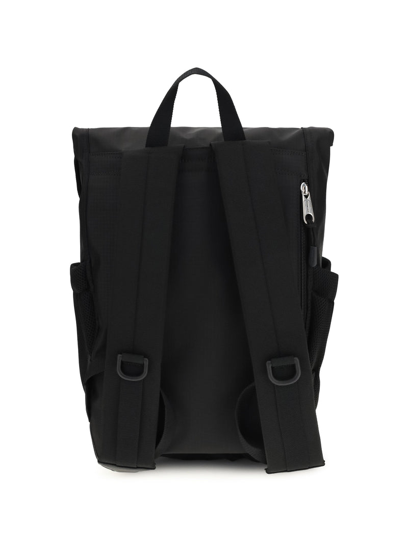 Balenciaga Metal Carabiner Detail Backpack — Black Nylon