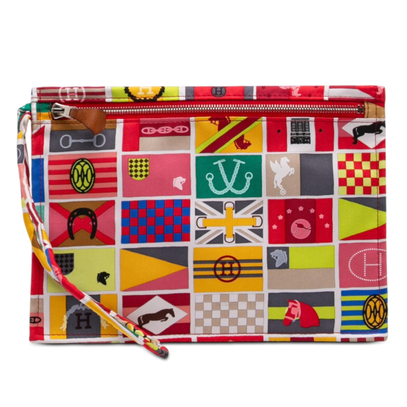 Hermes en Voyage Silk Pouch - Image 1