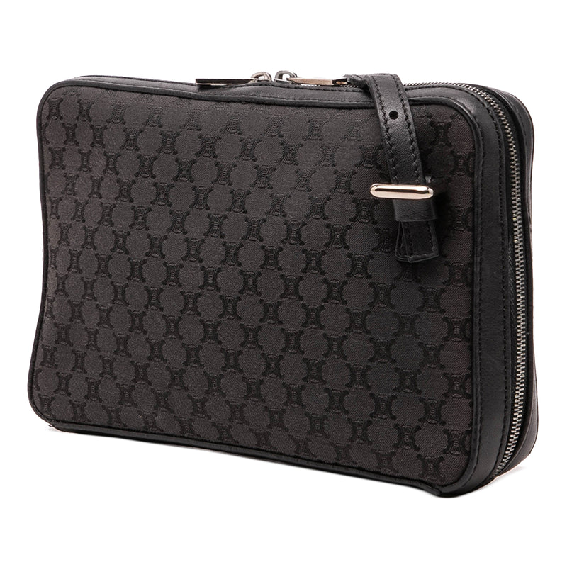 Leather Trimmed Macadam Canvas Messenger Bag - Image 2