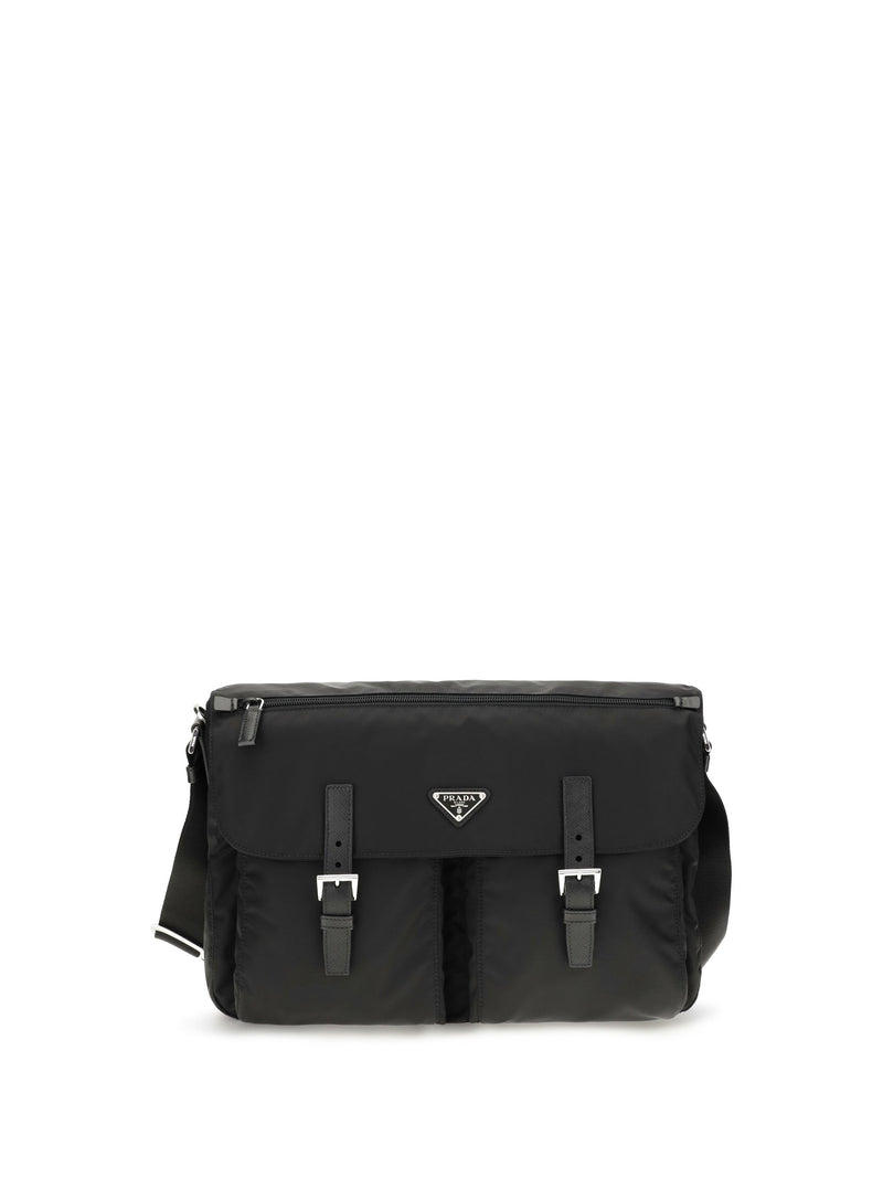 Prada Shoulder Bag — Black Polyamide