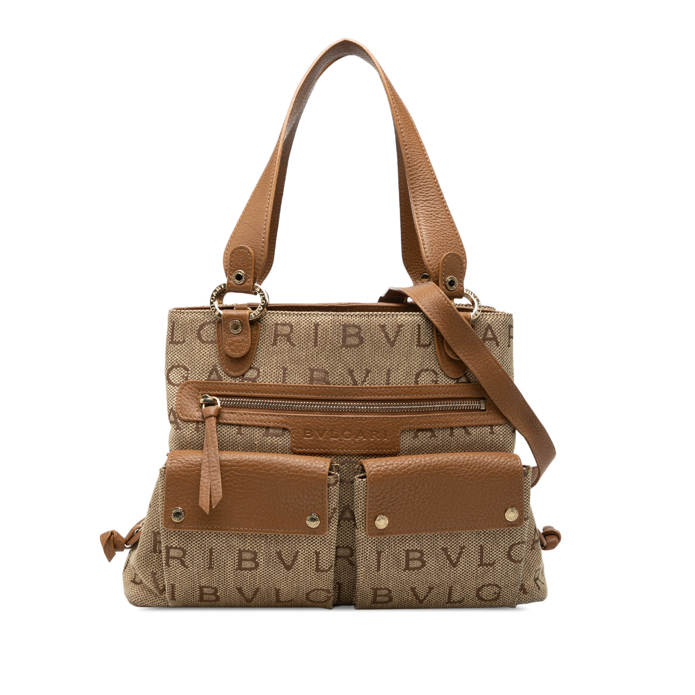 Logomania Canvas Satchel - Image 1