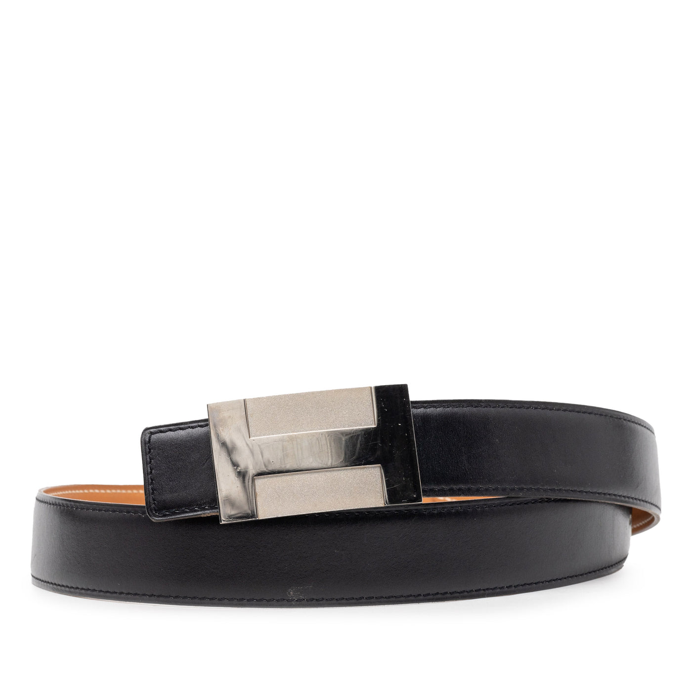 Box Calf H Plate Reversible Belt - Image 1
