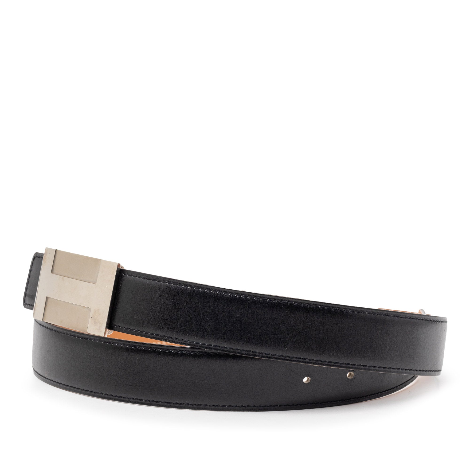 Box Calf H Plate Reversible Belt - Image 2