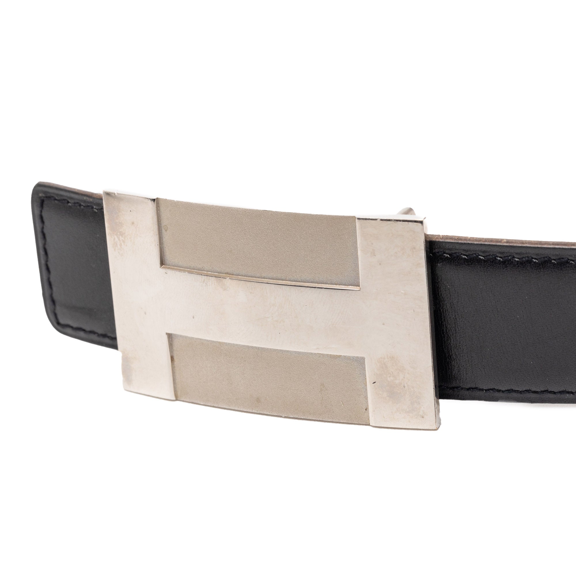 Box Calf H Plate Reversible Belt - Image 4