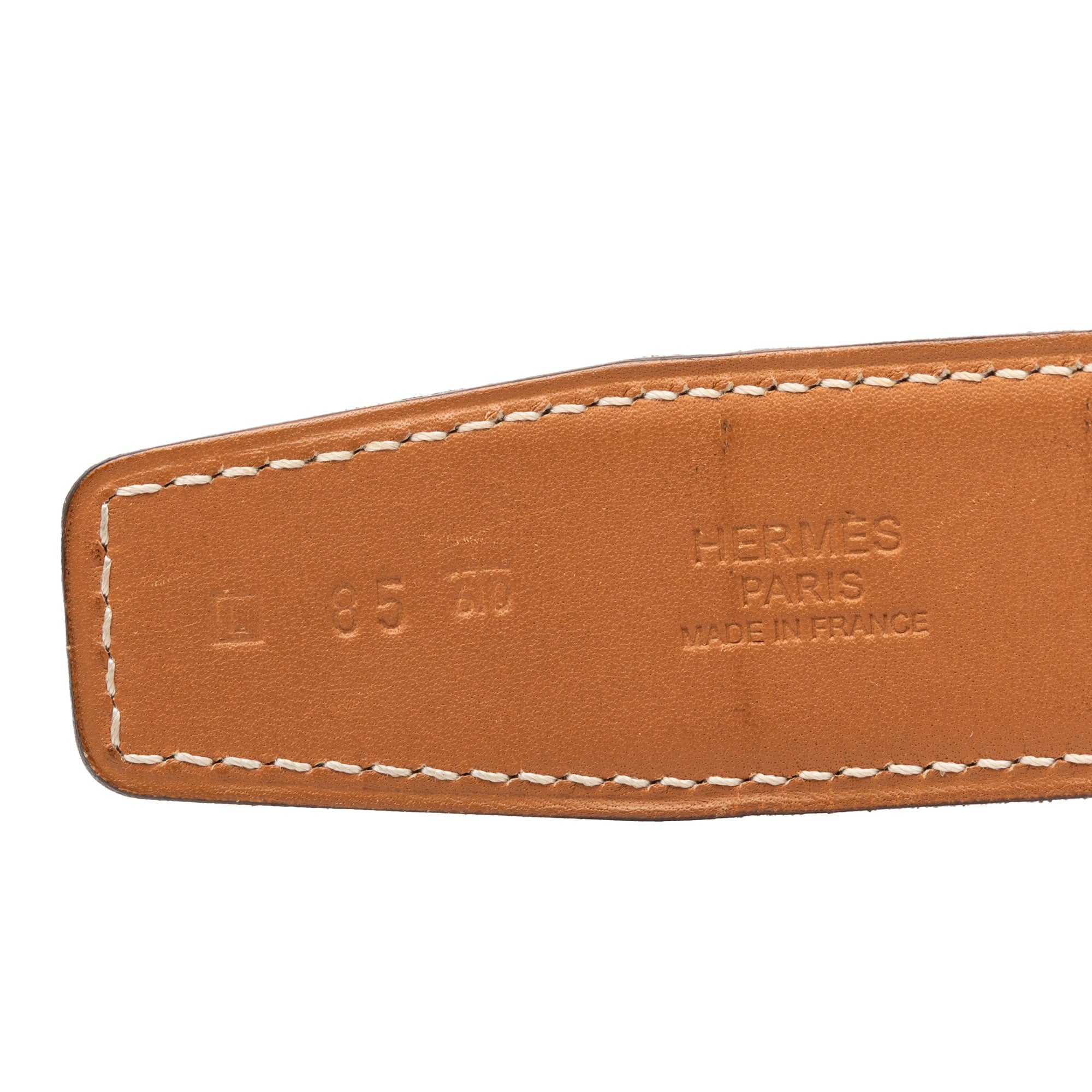Box Calf H Plate Reversible Belt - Image 7