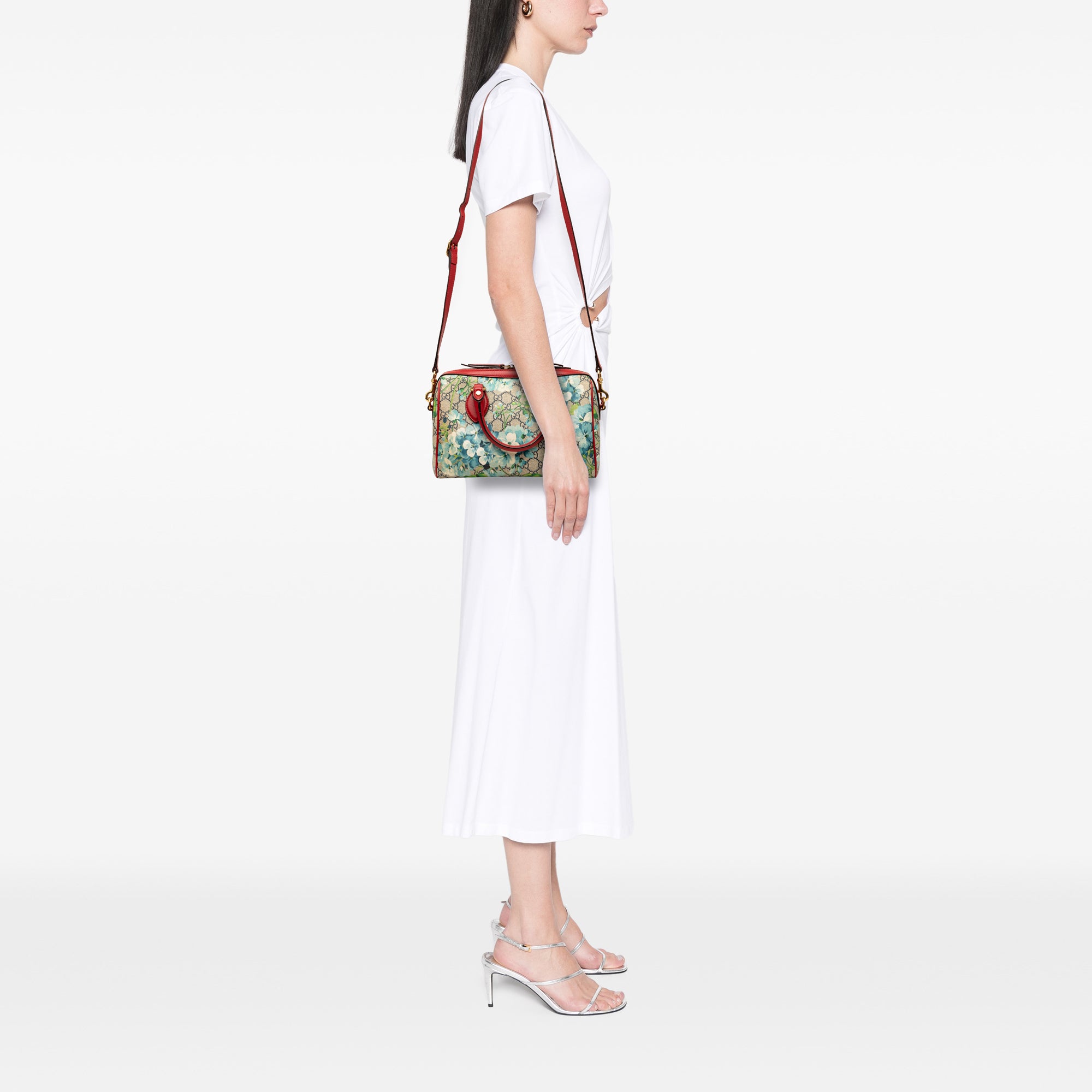 Small GG Supreme Blooms Satchel - Image 7