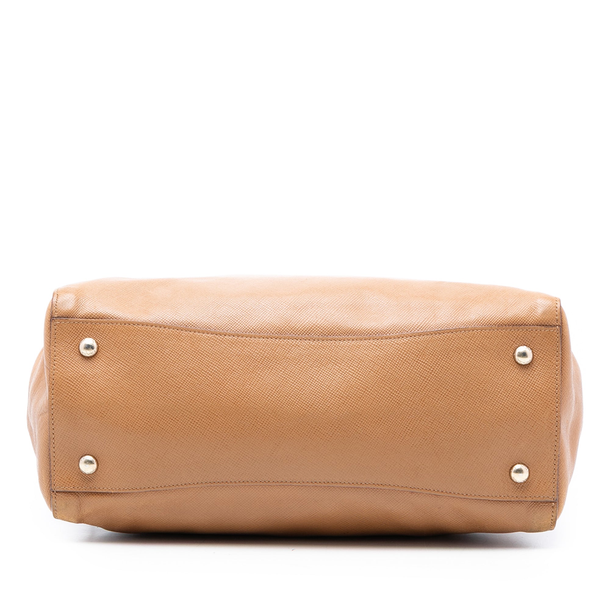 Large Saffiano Cuir Double Zip Top Handle Bag - Image 3