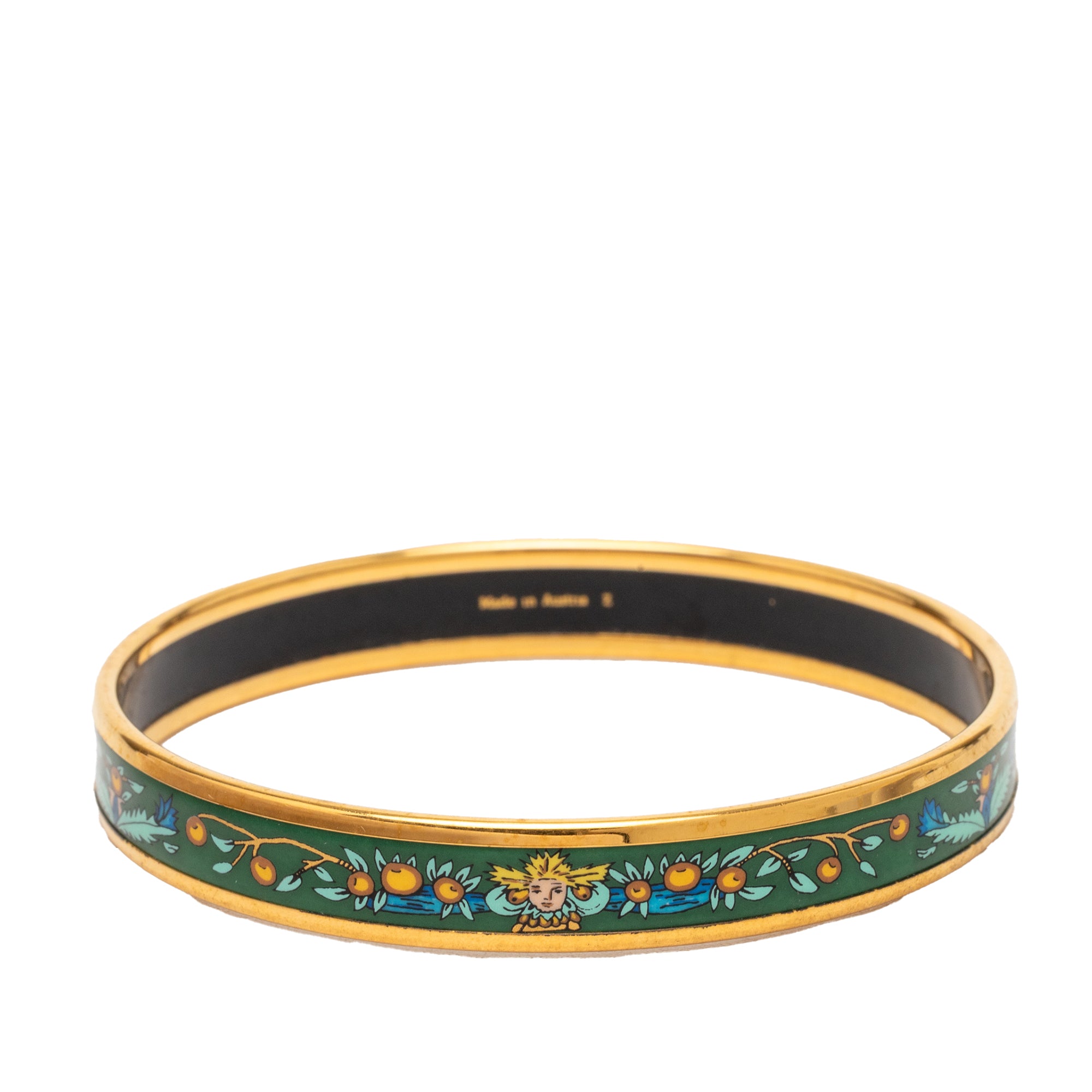 Narrow Enamel Fruits Cloisonne Bangle 65 - Image 3