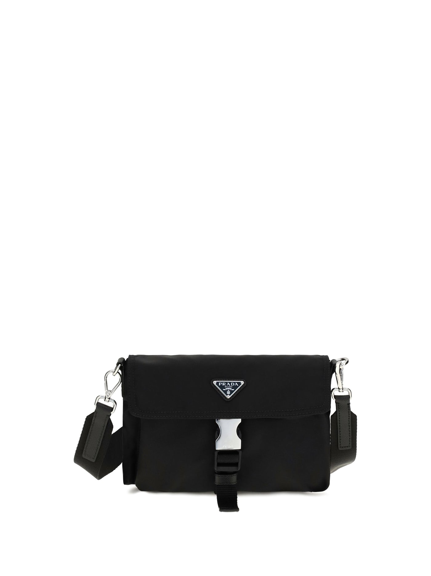 Prada Re-Nylon Smartphone Holder Card Case — Black Recycled Polyamide Cases