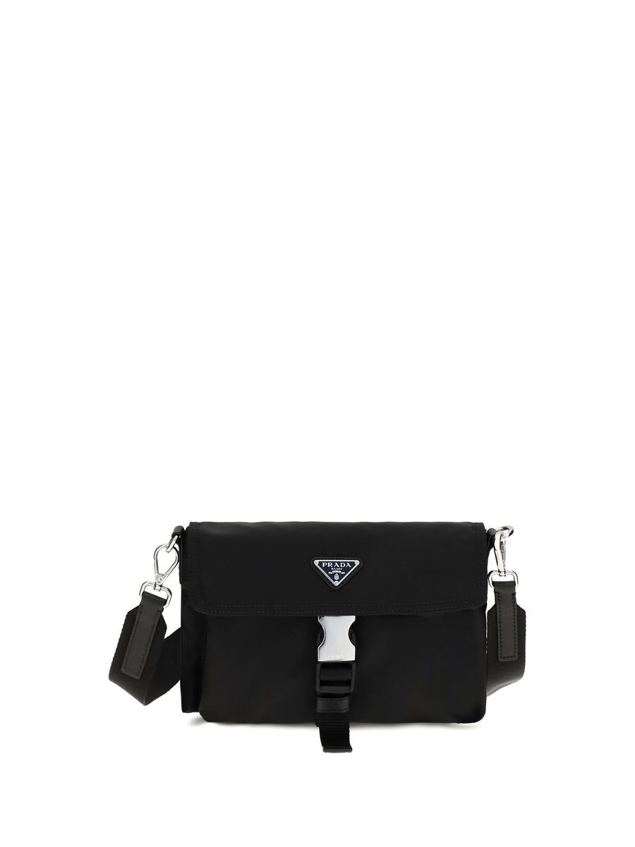 Prada Re-Nylon Smartphone Holder Card Case — Black Recycled Polyamide Cases
