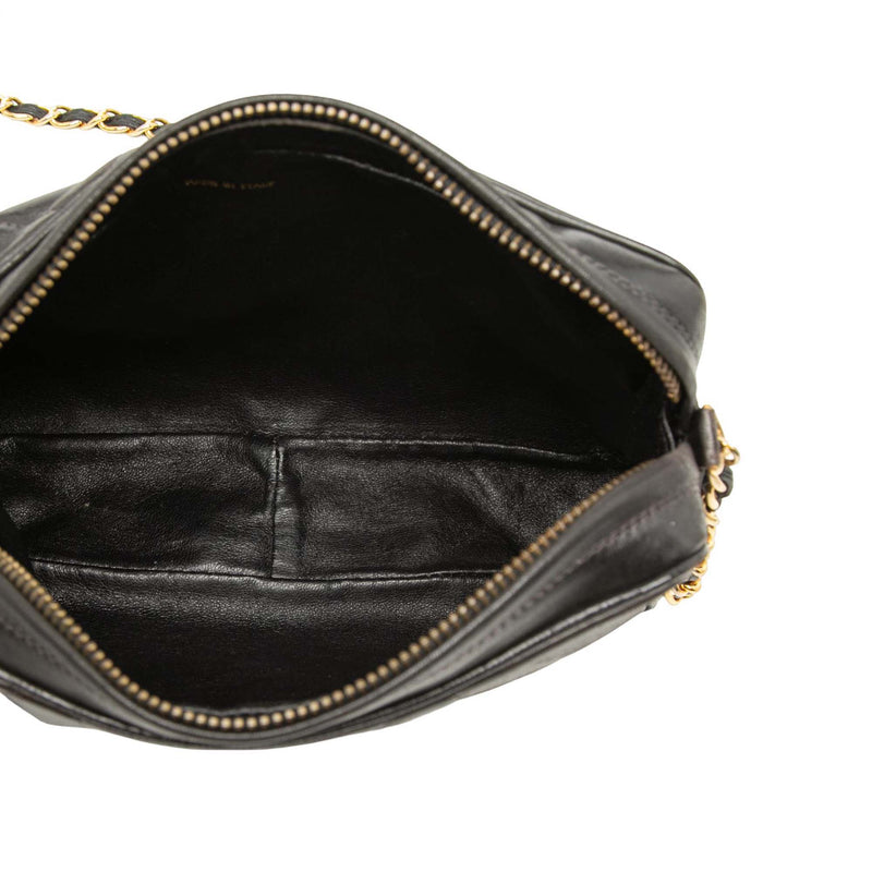 CC Diamond Quilted Lambskin Tassel Camera Bag - Image 4