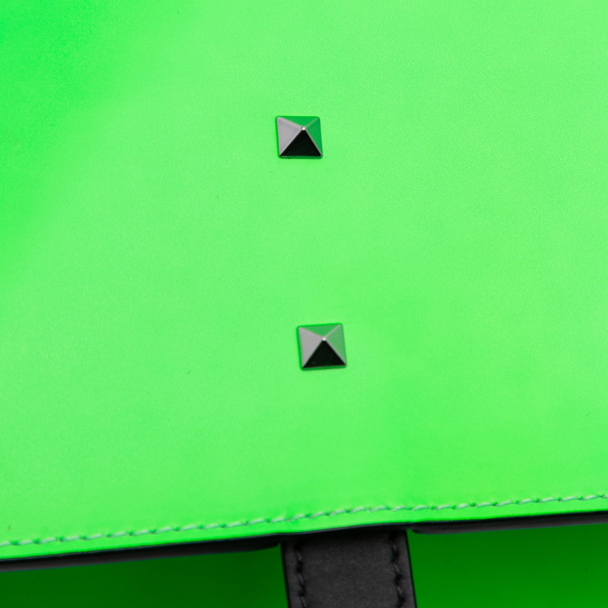 Leather VLTN Satchel - Image 10