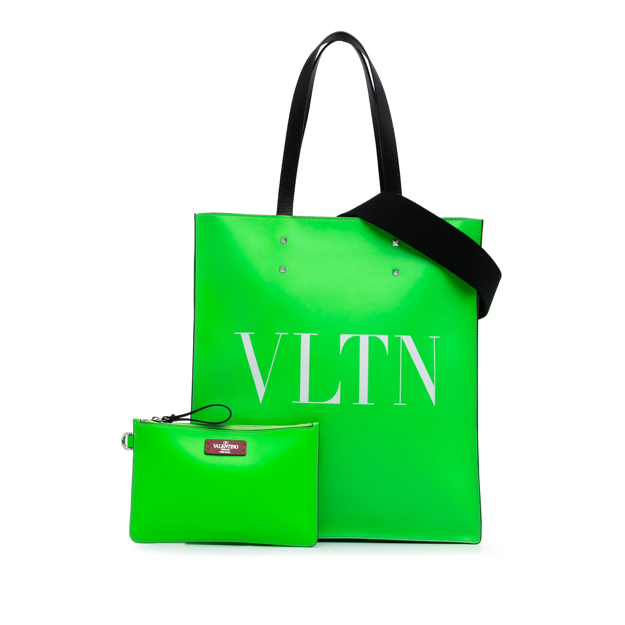 Leather VLTN Satchel - Image 12