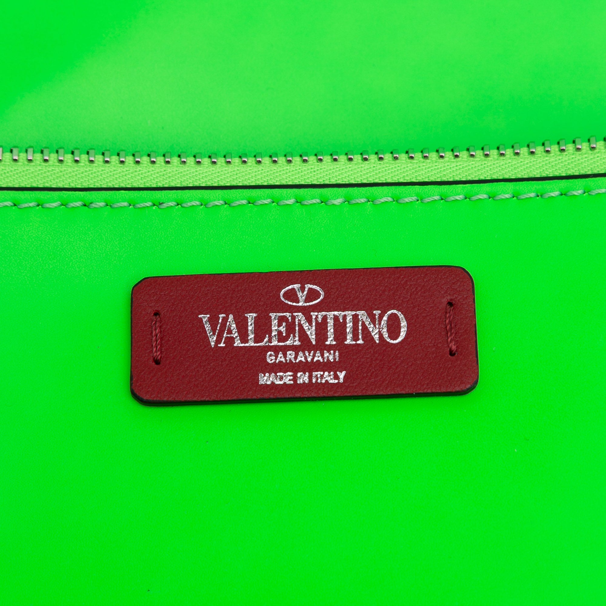 Leather VLTN Satchel - Image 7