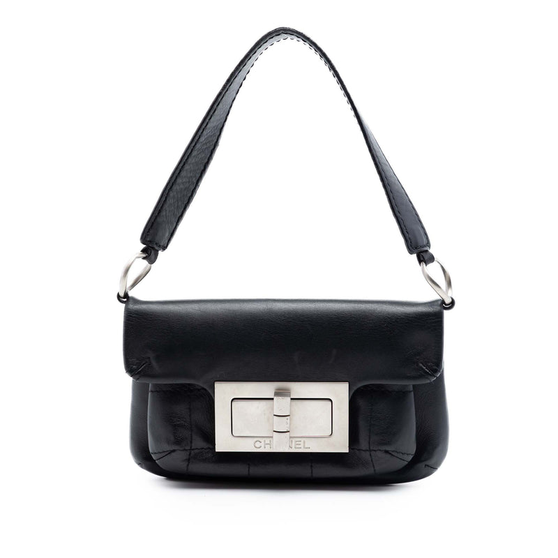 Calfskin Square Stitched Mademoiselle Shoulder Bag