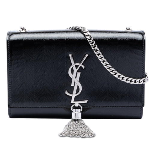 Medium Chevron Patent Monogram Kate Tassel Crossbody - Image 1