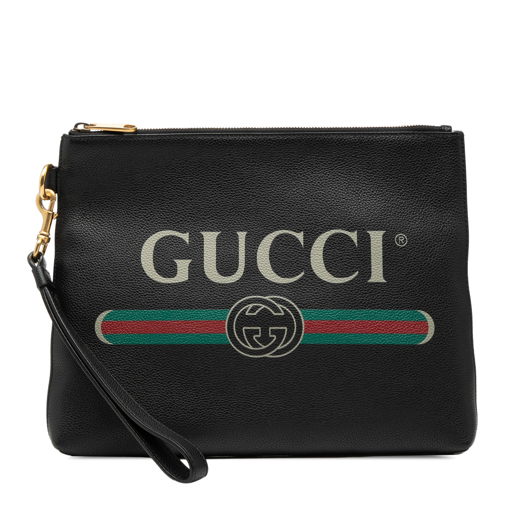 Leather Logo Clutch - Image 1
