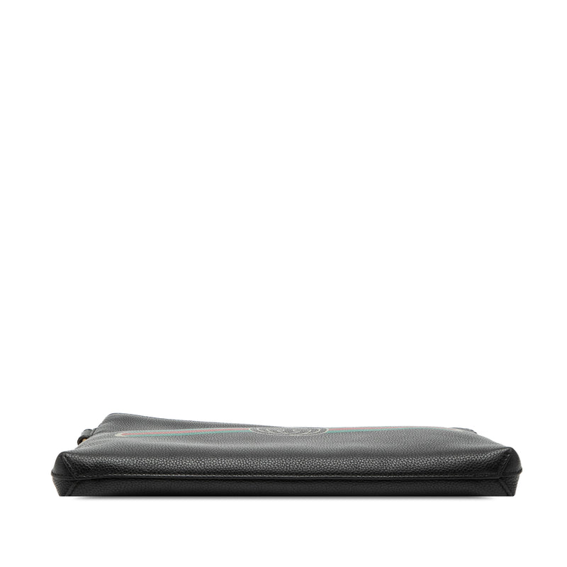 Leather Logo Clutch - Image 3