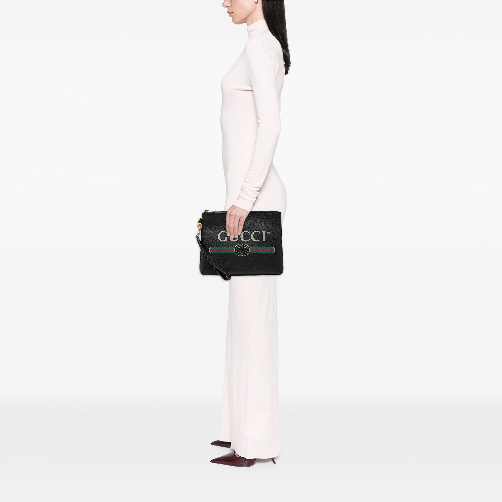 Leather Logo Clutch - Image 7