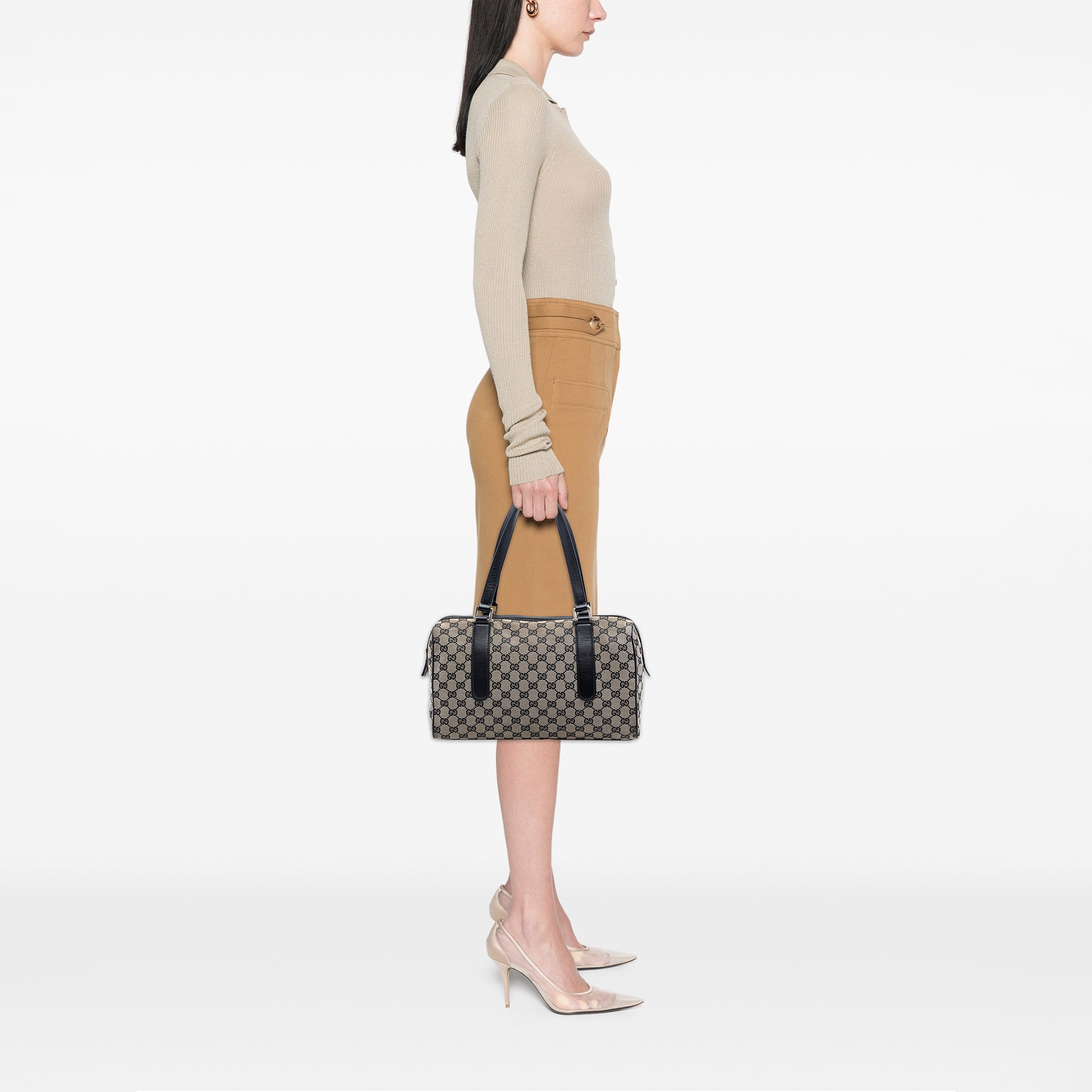 GG Canvas Boston Bag - Image 7