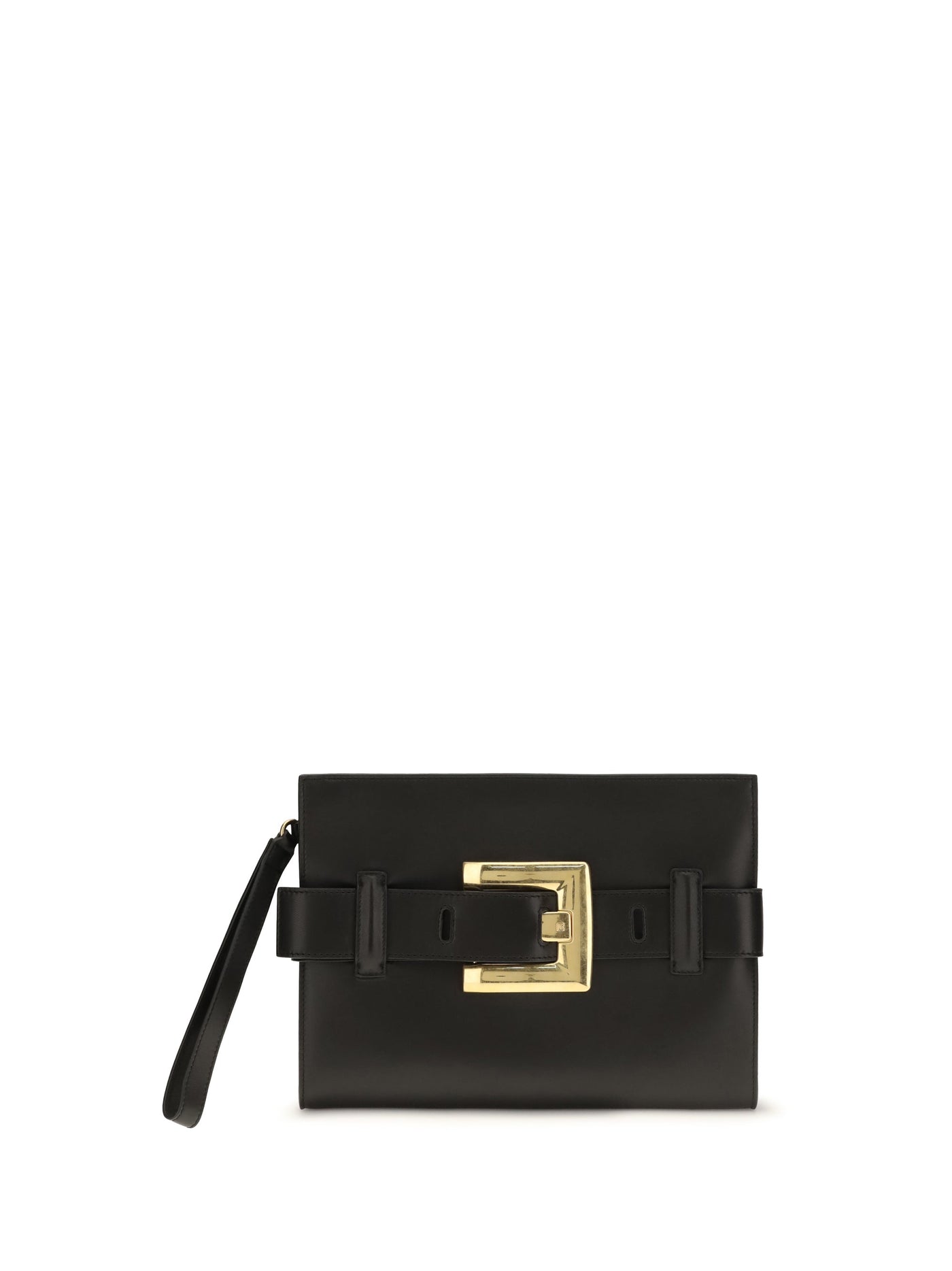 Balmain Anthem Clutch — Black Lamb Ovis Aries