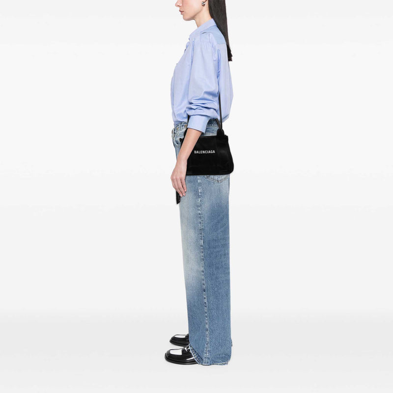 Denim Navy Cabas Satchel XS - Image 6