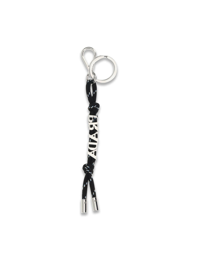 Prada Speedrock Key Case — Black Recycled Polyamide Keychains
