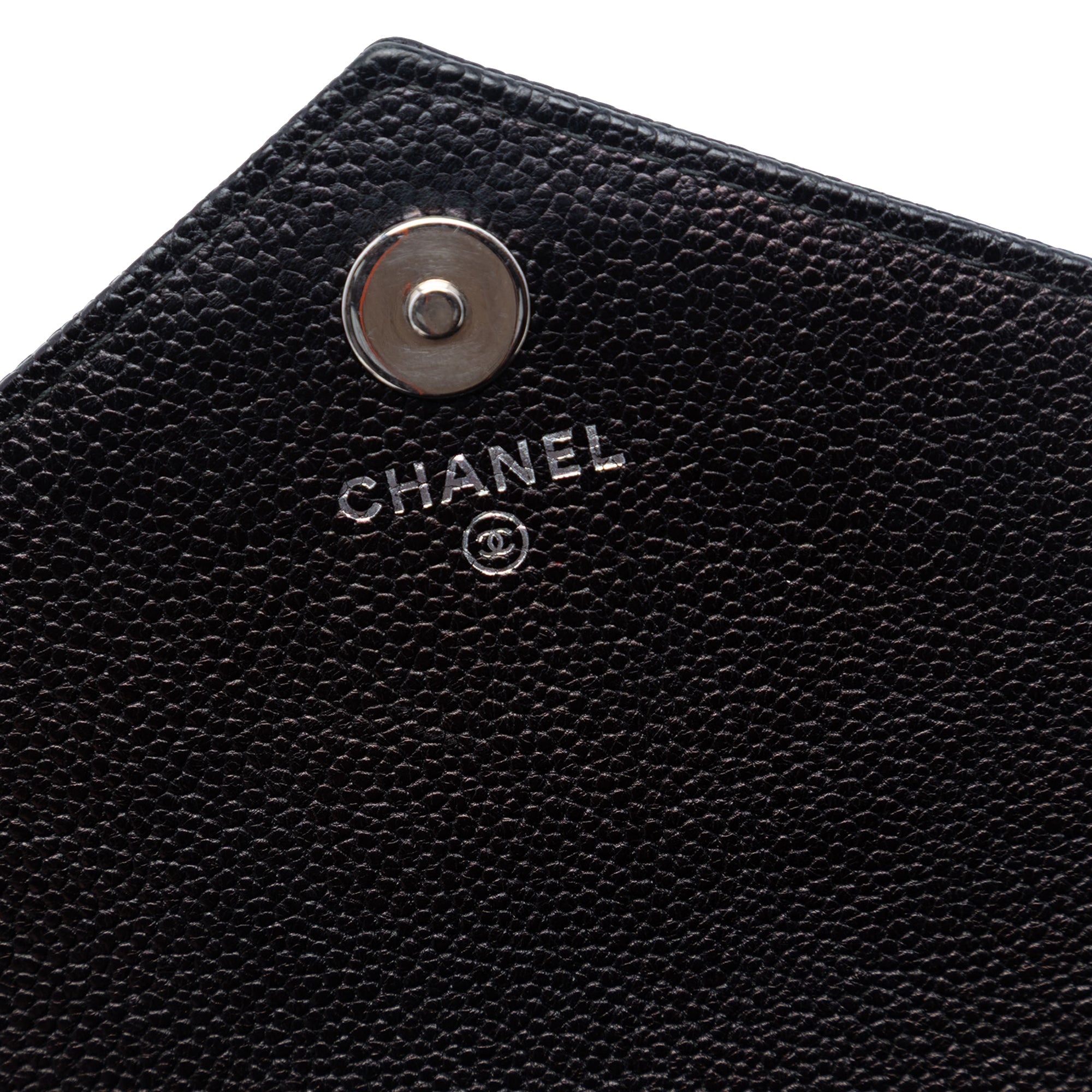 CC Chevron Caviar Square Wallet On Chain - Image 5
