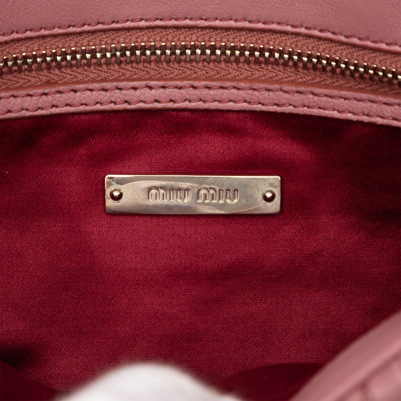 Matelasse Nappa Crystal Chain Satchel - Image 5