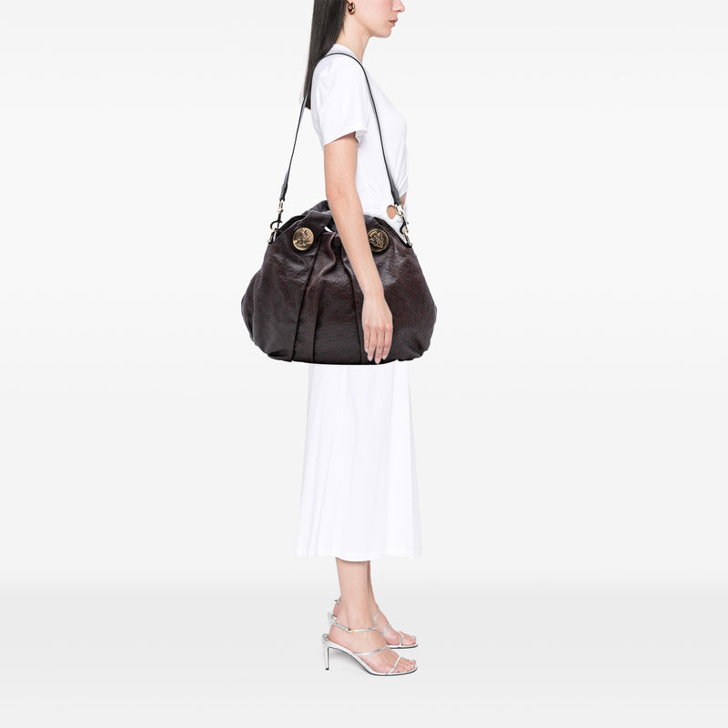 Large Guccissima Hysteria Satchel - Image 7