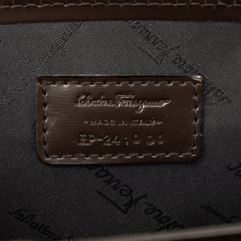 Leather Dial Lock Clutch - Image 5