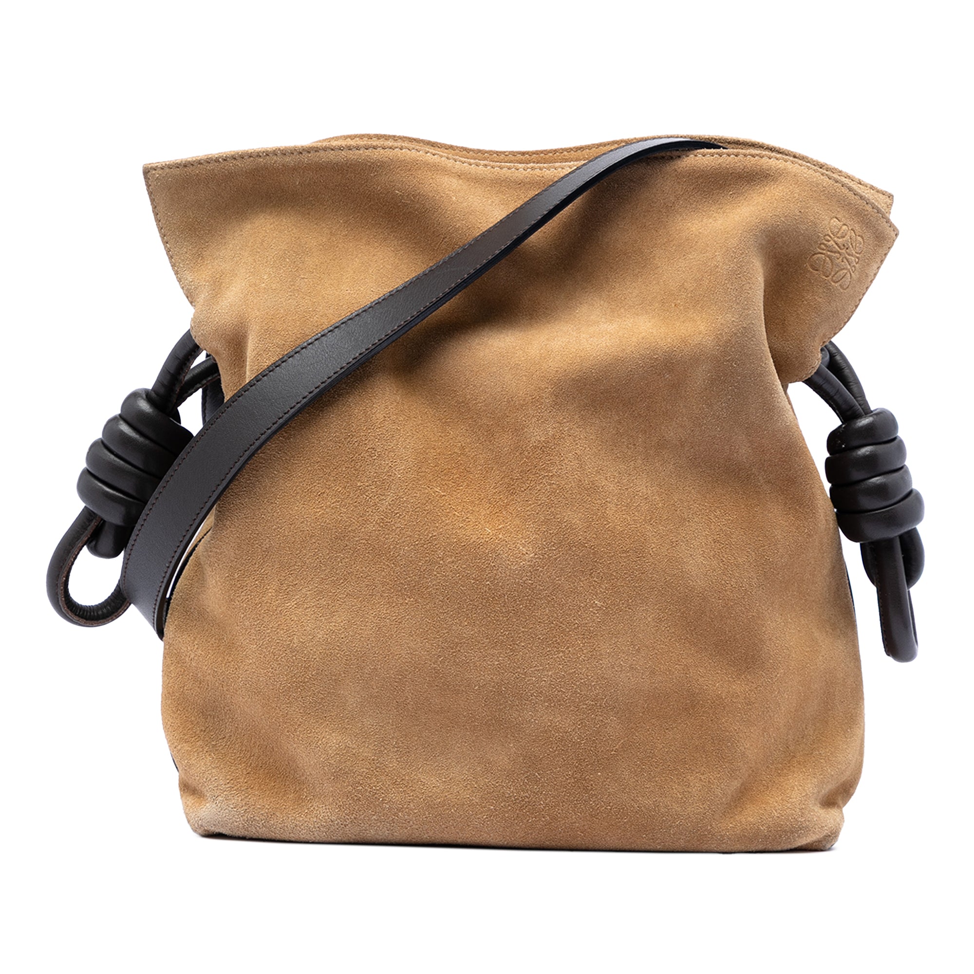 Suede Flamenco Knot Crossbody - Image 1