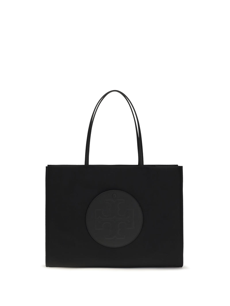 Tory Burch Ella Tote Bag — Black Nylon