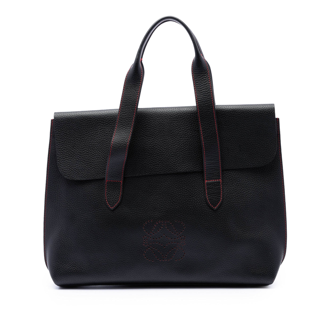 Grained Calfskin Anagram Briefcase - Image 1
