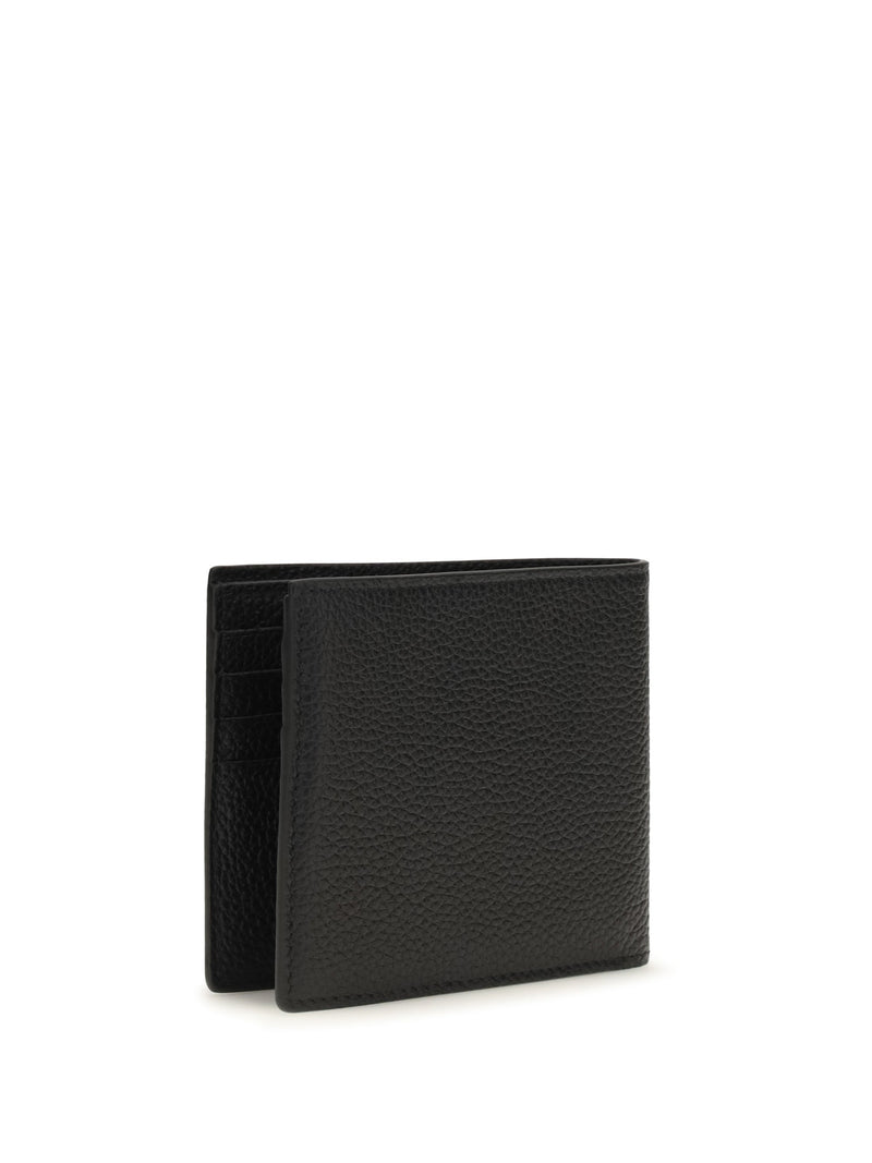 Tom Ford Pebbled Calf Leather Wallet — Black Bos Taurus