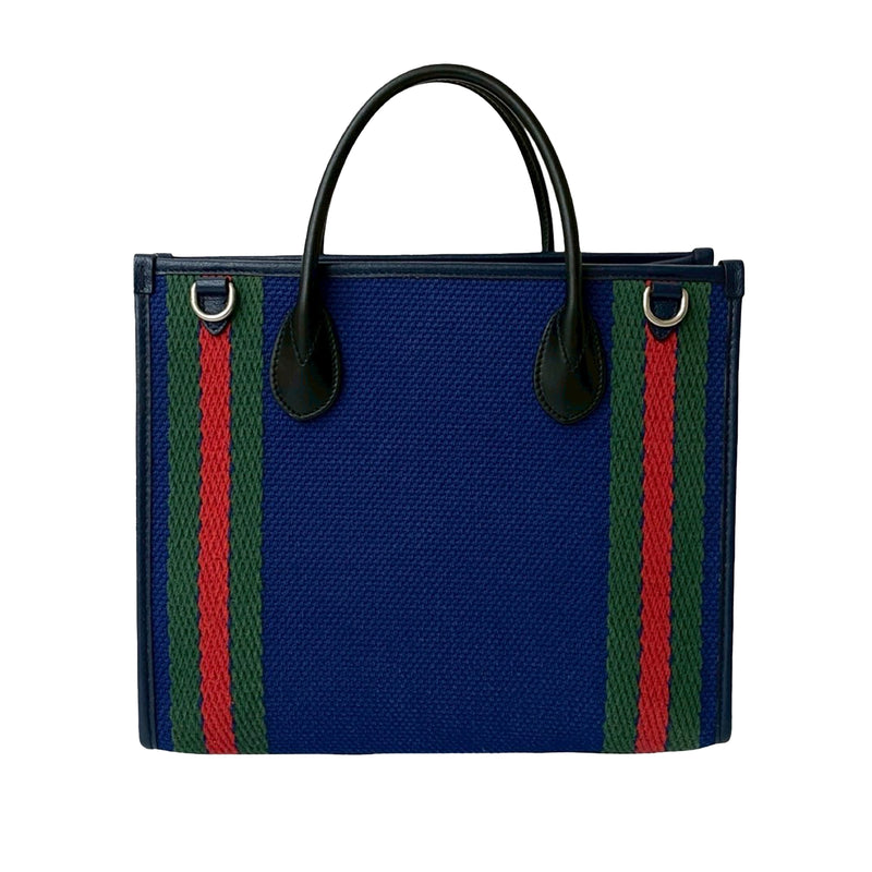 Canvas Interlocking G Satchel - Image 2