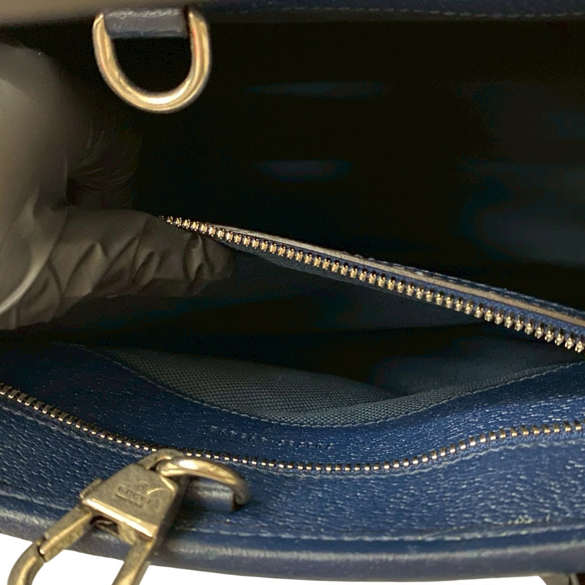 Canvas Interlocking G Satchel - Image 3