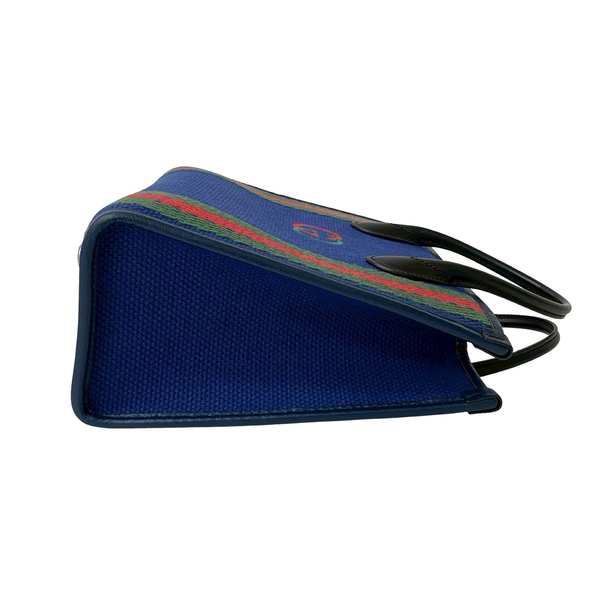 Canvas Interlocking G Satchel - Image 6