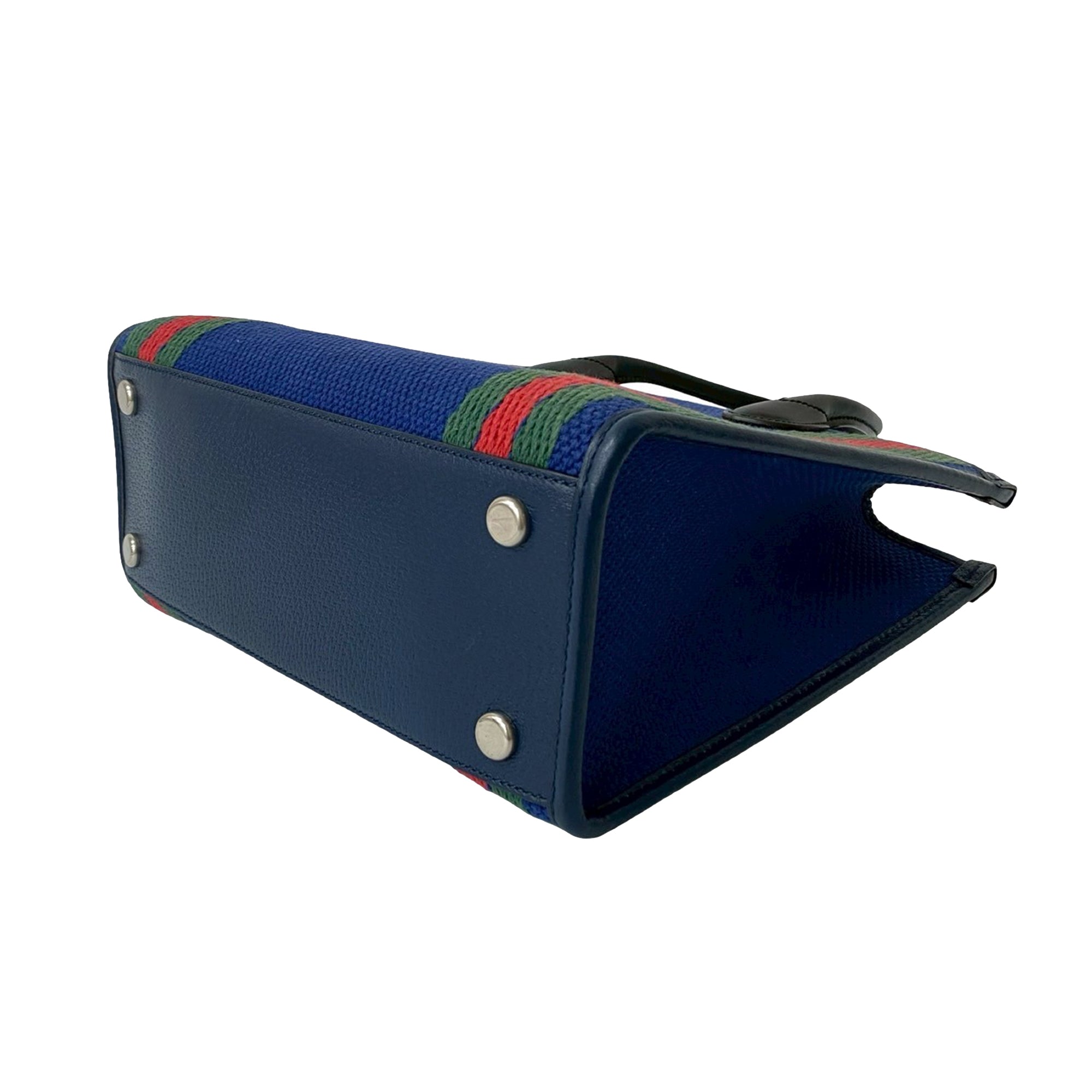 Canvas Interlocking G Satchel - Image 8