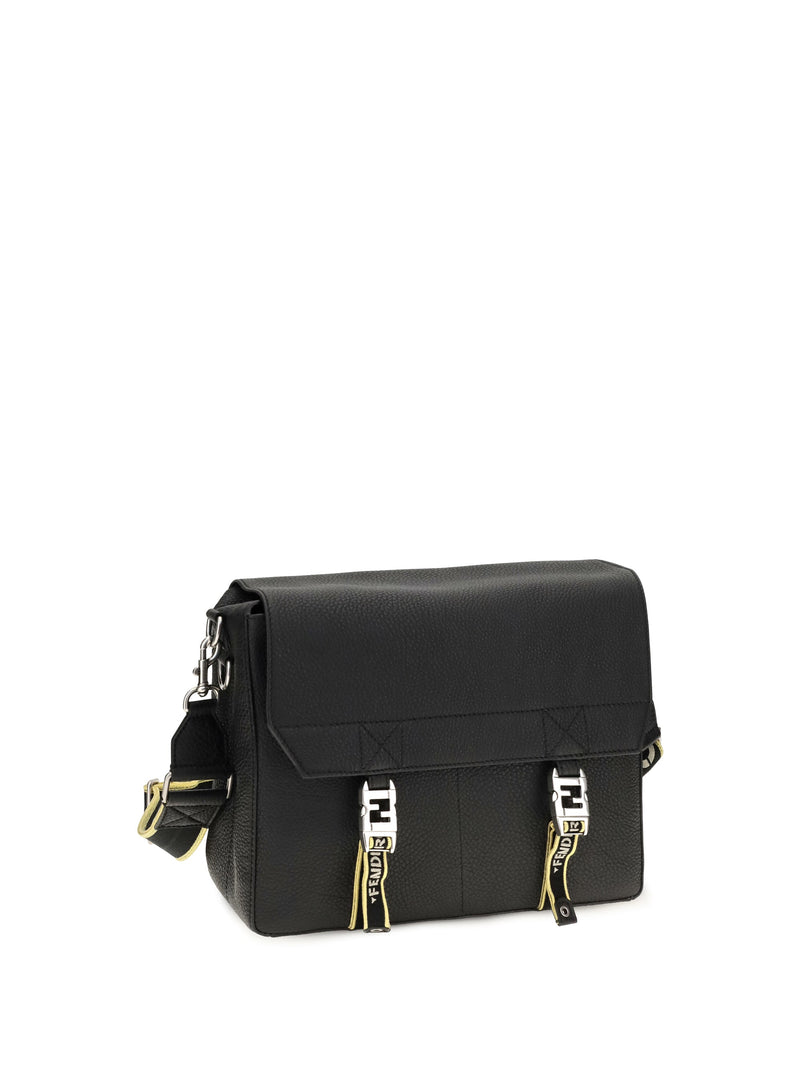 Fendi Roma Crossbody Bag — Black Calf Leather Bos Taurus
