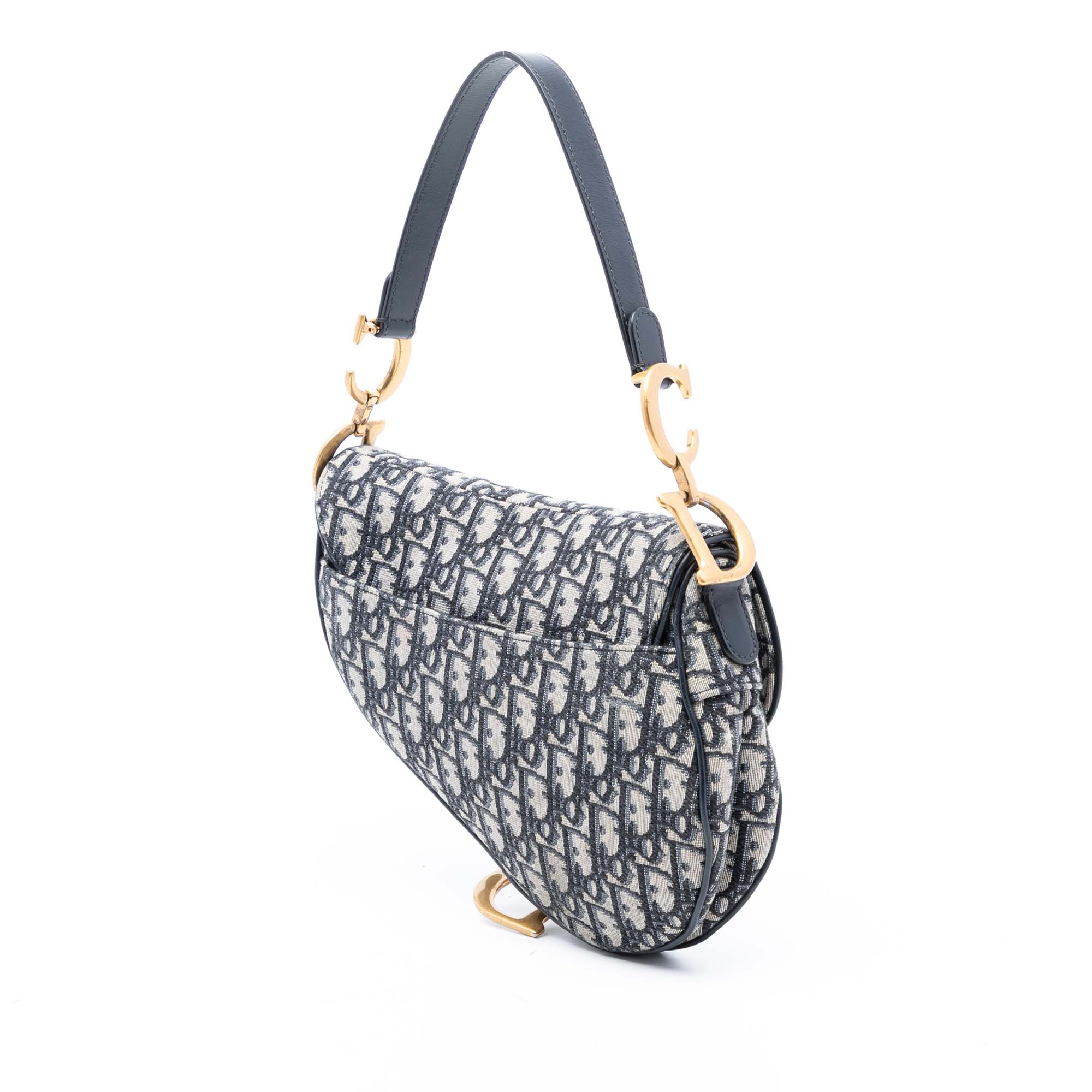 Oblique Canvas Saddle Bag - Image 2
