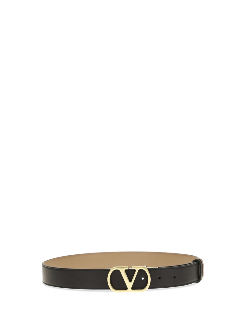 Valentino Garavani Belt — Black Leather