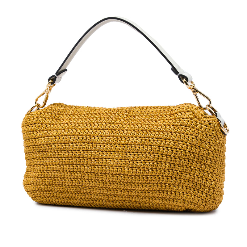 Crochet Raffia Baguette Satchel - Image 2
