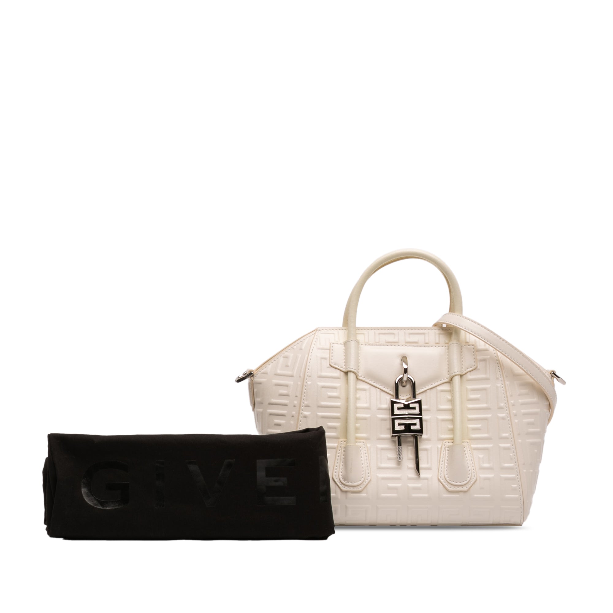 Mini Calfskin 4G Antigona Lock Satchel - Image 11