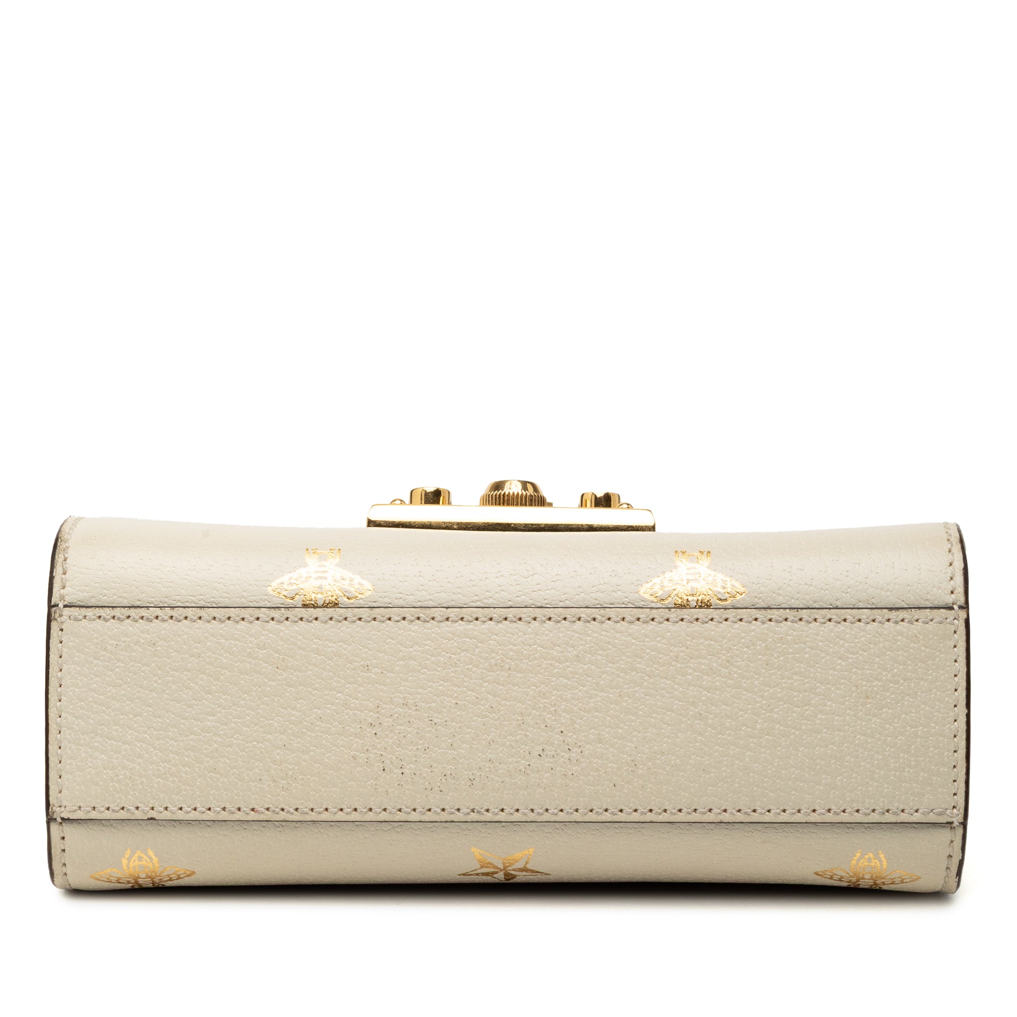 Small Leather Bee Star Padlock Crossbody - Image 3
